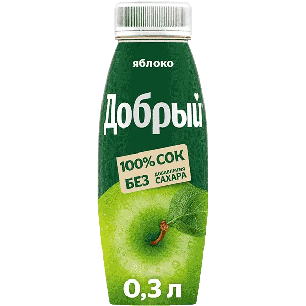 Сок ДОБРЫЙ Яблочный 0,3
